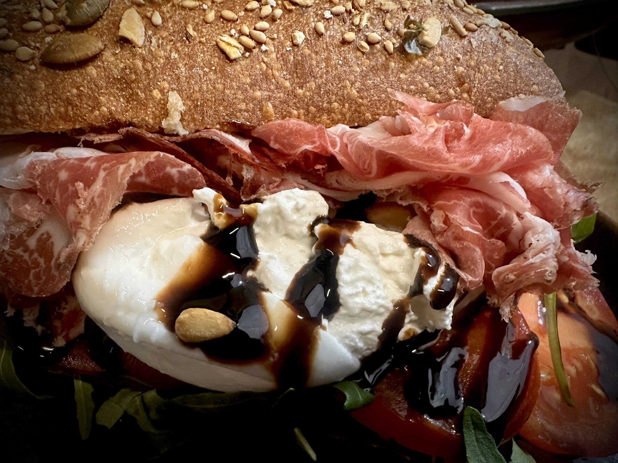 Broodje Buratta Coppa di Parma