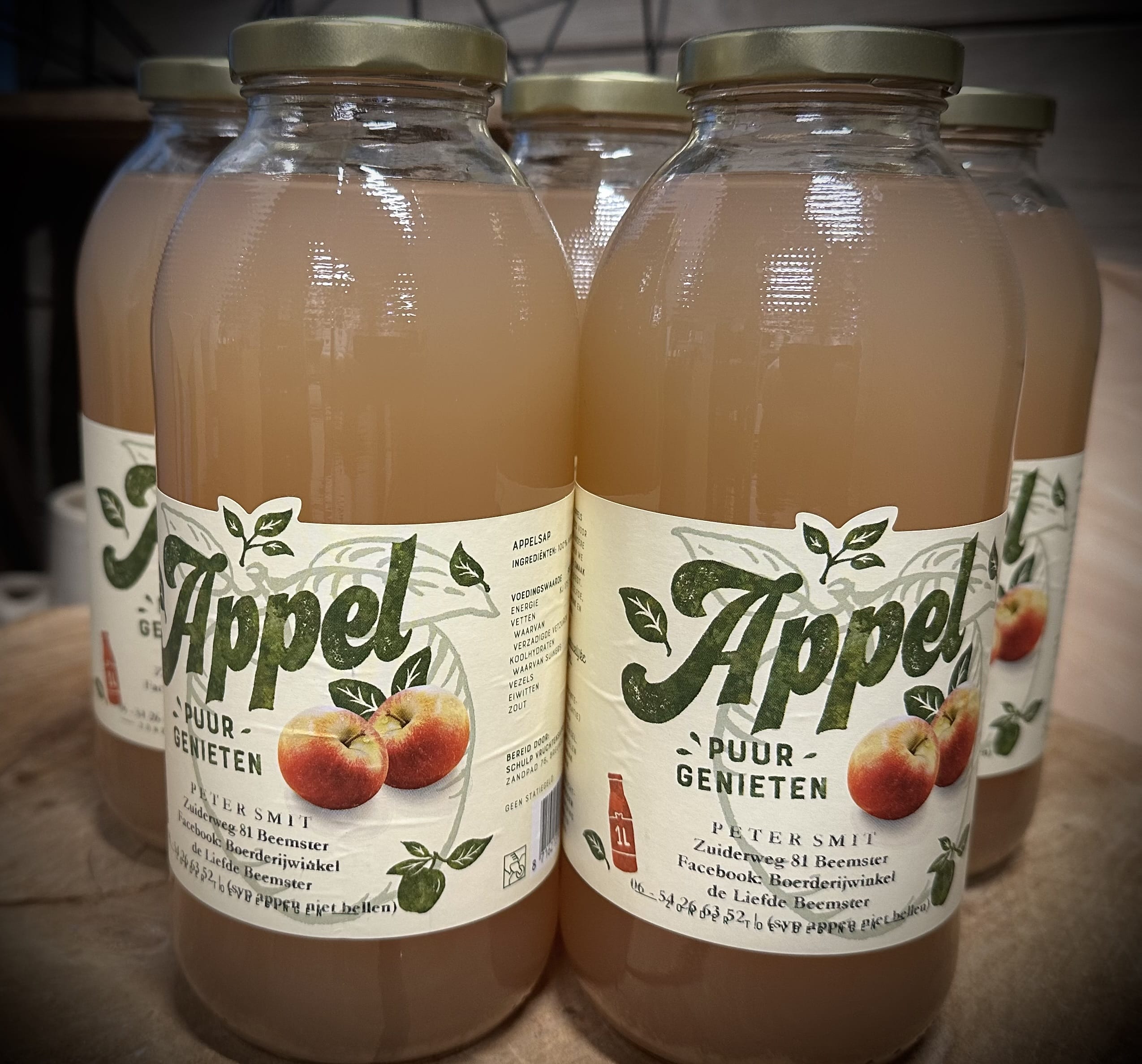 Appelsap uit de Beemster per liter